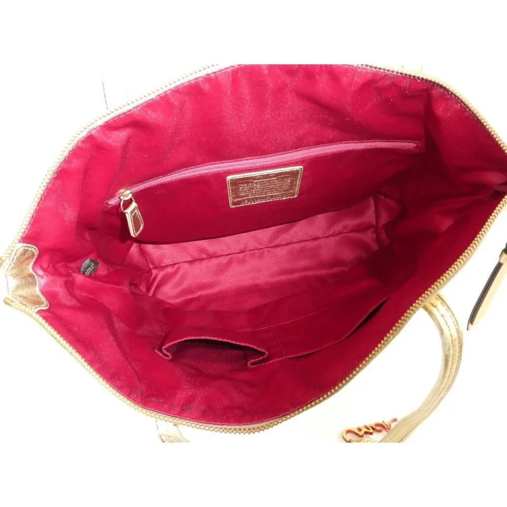 Coach Laura Signature Khaki Secret Admirer Tote F18870